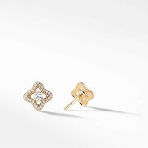 David Yurman venetian quatrefoil earrings ROSE gold